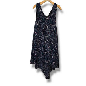 Ana & Rose Women’s Blue Unicorn Print Sleeveless Flowy Midi Dress OS